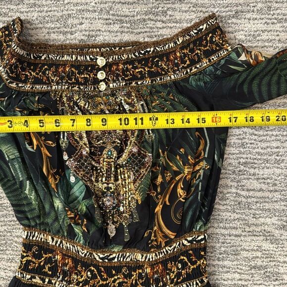 New Camilla Off Shoulder Mini Dress in Easy Tiger | REVOLVE XS - Picture 9 of 14